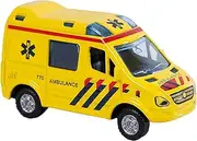 Speelgoed 520085 Car Diecast Pull Back Ambulance, 8 cm