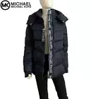 $380 NWT MICHAEL MICHAEL KORS HOODED PUFFER JACKET ZIPPED WITH THUMBHOLE CUFFS