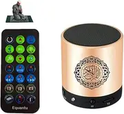Kellegour Digital Quran Player,Quran Speaker with Remote Control,USB Rechargeable Speaker,Remote Control Speaker Portable,8GB TF FM Quran Translator,Over 18 Reciters,15 Translations Available(Gold)