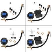 Car Truck Air Tire Inflator Digital Pressure Gauge with Air Chuck & Hose