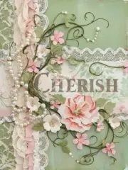 Decorative Paper, Mixed Media, Junk Journaling, sage, junk journal kit.