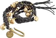 Ajuch Bells Medium - Hand Tied Bells with Bag - Musical Instrument, Black (MABM)