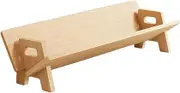 Generic Wood Tabletop Bookshelf,CD Holder, Cookbook Shelf Small Bookcase Titled Desktop Bookshelf Disc Shelf for Books Bedroom, M