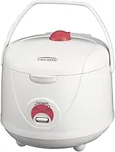 (CR-1021) CUCKOO 10-Cup Electric Heating Rice Cooker & Warmer with Handle, Automatic Keep Warm, Non-Stick Inner PotWhite