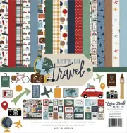 Echo Park Collection Kit 12"X12"-Let's Go Travel GT310016