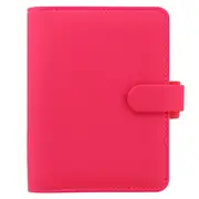 Filofax Saffiano Pocket Organiser Diary/Task Planner Faux Leather Fluro Pink