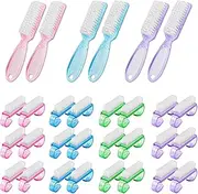 30Pcs Handle Grip Nail Brush for Cleaning Fingernails, Manicure Scrub Hand Brushes to Cleaner Under Nails, Pedicure Scrubbing tool kit for Men and Women (Multicolor)