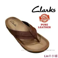 在飛比找Yahoo!奇摩拍賣優惠-Linの小鋪Clarks 涼鞋純皮革 24 小時內發貨拖鞋 