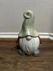 New Hobby Lobby 10" Ceramic Gnome Cookie Jar