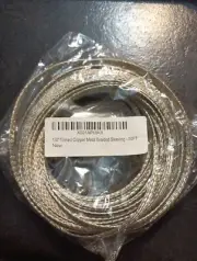 Tinned Copper Metal Braided Sleeving- 1/4" X 50ft