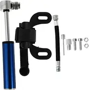 VINTORKY Mini Pump Inflatable Wheel Compressor Inflator Tire Car Portable Minibike Air Pump Mini Bike Gas Pump Bike Accessory Basketball Pump Bike Supply Aluminum Alloy Black