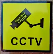 25 pcs Alarm Sticker CCTV Warning Sign for Home/Business Surveillance Security