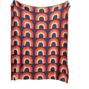 130 X 160Cm Cozy Throw Bohemian Style Rainbow Blankets