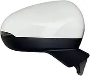 Car Rearview Mirror Assembly Auto Electric Folding Electric Adjustment Turn Signal Heating Mirror Assy Compatible With Benz W177(White R)
