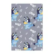 Bluey Dog Blanket Soft Fleece Sofa Throw Notes Children's Bedding 100cm x 150cm