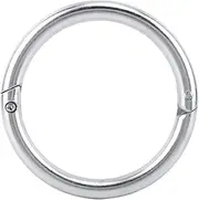 Stainless Steel Bull Nose Rings, Stainless Steel Bull Cow Cattle Nose Rings Husbandry Accessory for Farmers Veterinarians(l)