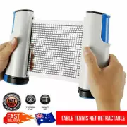 Retractable Table Tennis Net Portable Ping Pong Replacement Net Rack AU STOCK