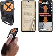 TikTok Remote Control Page Turner,Rechargeable Bluetooth Wireless Scrolling Control Page Turner Support for Kindle App Recording,Play,Pause,Give a Like,Selfie,Works Most Phones,Tablets