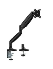 Brateck LDT82-C012E SINGLE SCREEN HEAVY-DUTY MECHANICAL SPRING MONITOR ARM For most 17'~45' Monitors, Matte Black (LS)