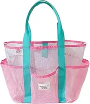 Mesh Tote - Large Beach Bag for Women | Travel Bags | Mesh Reusable Beach Bag | Travel Packs & Luggage Lake Hiking Family Camping Cruise Boat Picnic Sports Resort Holiday Fitness Bag