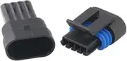 2 Sets 4 Pin Way 1.5 Series Female Male 282088-1 Automotive Connector Sealed Waterproof Auto Plug 282106-1(Female Male,10 Sets_4P)
