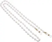 [BESTYASH] Imitation Pearl Glasses String Extra Glasses Chain Pearl Sunglasses Chain Women Anti-glare Glasses Eyeglass Strap Chains Glasses Chain Find Eyeglass Lanyards Golden Metal