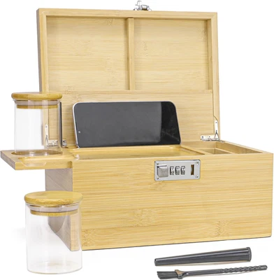 Premium Large Stash Box Combination Lock Decorative Storage Box Gift Box