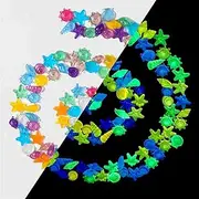 Glow in The Dark Pebbles Garden Pebbles Glow Stones Rocks Luminous Pebbles, 300pcs Blue Glow Rocks for Landscaping, Glow in The Dark Stones for Walkway Pathway (Color : Mixed Colors)