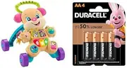 Fisher-Price Laugh & Learn Smart Stages Learn with Sis Walker with Duracell Coppertop AA Battery (Pack of 4)