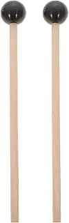 Kisangel Wood Handles Silicone Tips Xylophone Mallets for Tuning Forks for Parties and Performances