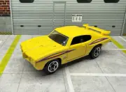 1998 Matchbox Classic Decades ‘70 Pontiac GTO Judge Yellow Loose