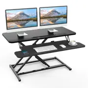 91cm Height Adjustable Standing Desk Converter Wide Office Workstation