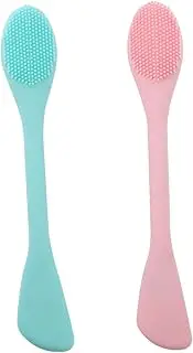SHERCHPRY 2Pcs Face Brush for Pore Deep Cleansing Dual Sided Facial Cleansing Brush Lightweight and Durable Face Washing Cleaner for Exfoliating and Massaging Skin