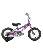 Pedal Sprout 12" Kids Bike Purple/Flowers