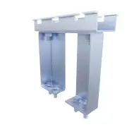 NavePoint Electro Zinc Plated 6" Wide Cabinet and Floor Stand