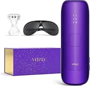 IPL Laser Hair Removal For Women And Men At Home Hair Removal Device With Ice-Cooling Care Function, Hair Remover For Fast Full Body For Nearly Painless, Corded, Holiday Gifts (Purple)