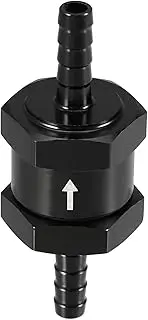 X AUTOHAUX Fuel Check Valve One Way/Inner Non Return One Way Check Valve for Car Fuel Petrol Gasoline Diesel/Durable 0.24" 6mm OD / 1 Pcs Black