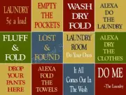 12 pc set Laundry Room Stencil 9685 Each 6"x6" Reusable Mylar STENCILS painting