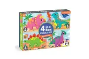 Mudpuppy: Dino Friends - 4-in-a-Box Puzzle Set (4x Jigsaws)
