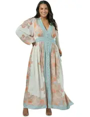 [Pink Dusk] Confessions Maxi in Peach/Blue