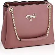 [NICOLE & DORIS] Crossbody Bags for Women Ladies Small Handbags Fashion Shoulder Bag PU Leather Designer Top-handle Bags Diagonal Bag for Women with Chain