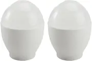 UPKOCH 2pcs Microwave Egg Cooker Mini Cup Steamed Scrambled Egg Poacher Omlette Maker for Instant Breakfast Home Kitchen Stove Top Microwave