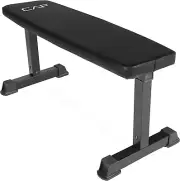 CAP Barbell Flat Weight Bench, Black, Gym Exercise Bench
