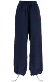 [ROTATE] ROTATE sporty pants with embroidered logo design S Blue