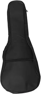 JOINPAYA Ukulele Bag Double Shoulder Carry Case for Acoustic Stringed Instruments Ergonomic Design with Outer Pocket Durable Canvas Material for Travel and Outdoor Performances Black