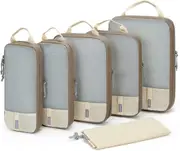 BAGSMART 6 Set/4 Set/2 Set Compression Packing Cubes for Travel, Lightweight Vacation Travel Essentials, Travel Accessories for Suitcase Organizer Bags Set