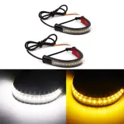 Switchback Fork LED Signal Turn / Running Strips For Motorcycle Bike Mount Light