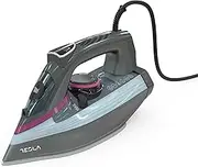 TESLA IR400GP iron (3100W, grey-purple color, stream boost 135 g/min, ceramic soleplate technology, water tank capacity 380 ml, anti calc, anti drip, spray button)