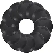 sourcing map Plain Faux Blank Vinyl Records, Retro Vinyl Records for Home Studio Room Wall Aesthetic, Black, 10 Inch, Retro