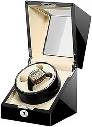 [CFZSALK] Double Watches Winder Box for Automatic Watch with Key Silent Motor Dual Power Supply 4 Rotation Mode Piano Paint Exterior KeYJ
